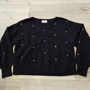 Black Sweater with Rhinestone studs